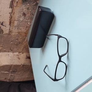 Kenneth Cole black glasses and case